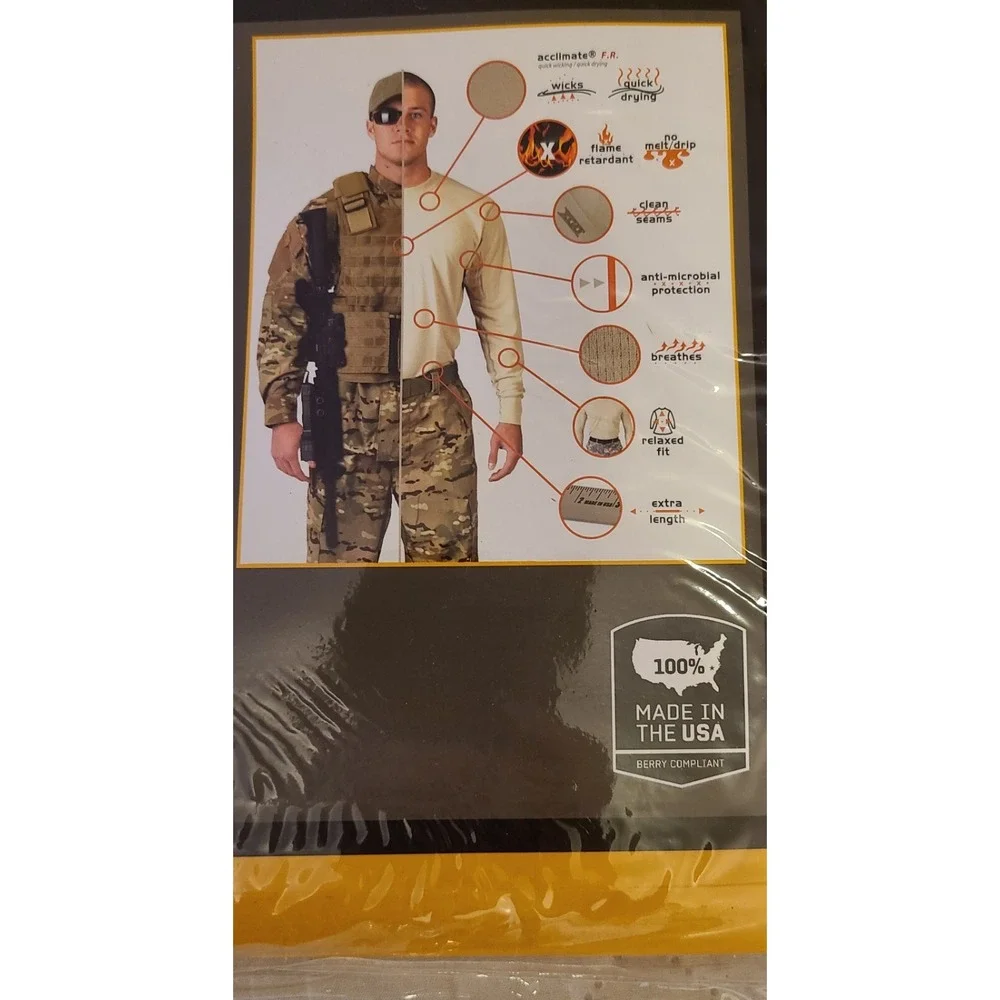 XGO Flame Retardant Men's Size Medium Long John Underpants Made n USA Layers New